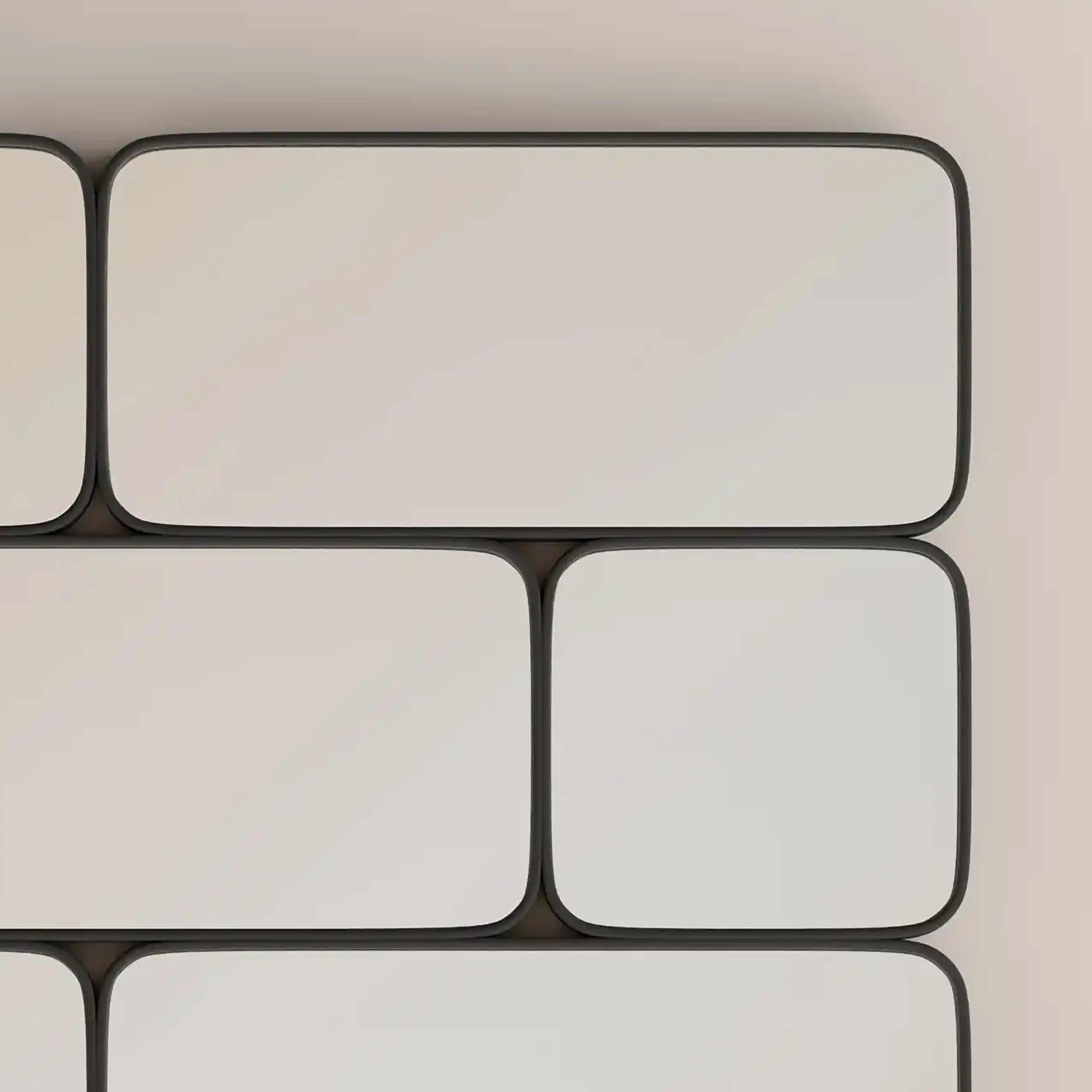 Kaya Rectangle Full Length Mirror, 120 x 80 cm | Black