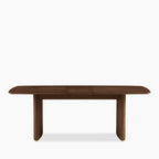 Caleb 6 Chairs Dining Set | Natural Weave & Walnut