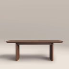 Caleb 6-8 Seat Rectangle Wooden Extendable Dining Table | Walnut