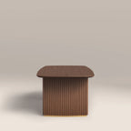 Caleb 6-8 Seat Rectangle Wooden Extendable Dining Table | Walnut