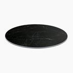 Delina Round Table Top | Black Sintered Stone