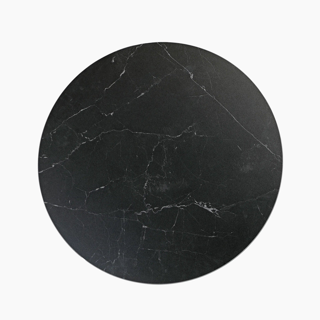 Delina Round Table Top | Black Sintered Stone