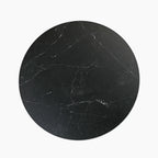 Delina Round Table Top | Black Sintered Stone