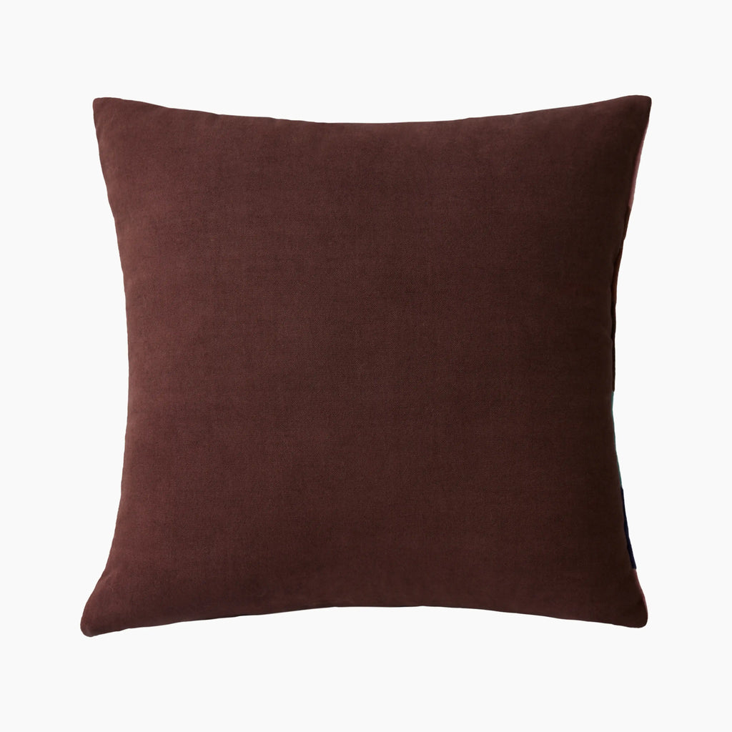 HKliving Striped Square Velvet Cushion | Multicolour