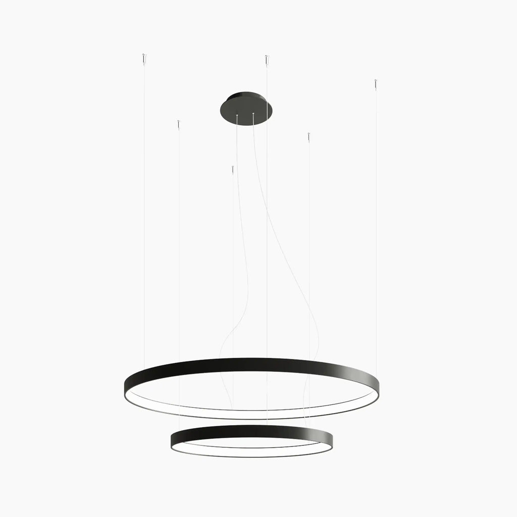 Gen Two-Tiered LED Pendant Light | Black