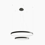 Gen Two-Tiered LED Pendant Light | Black