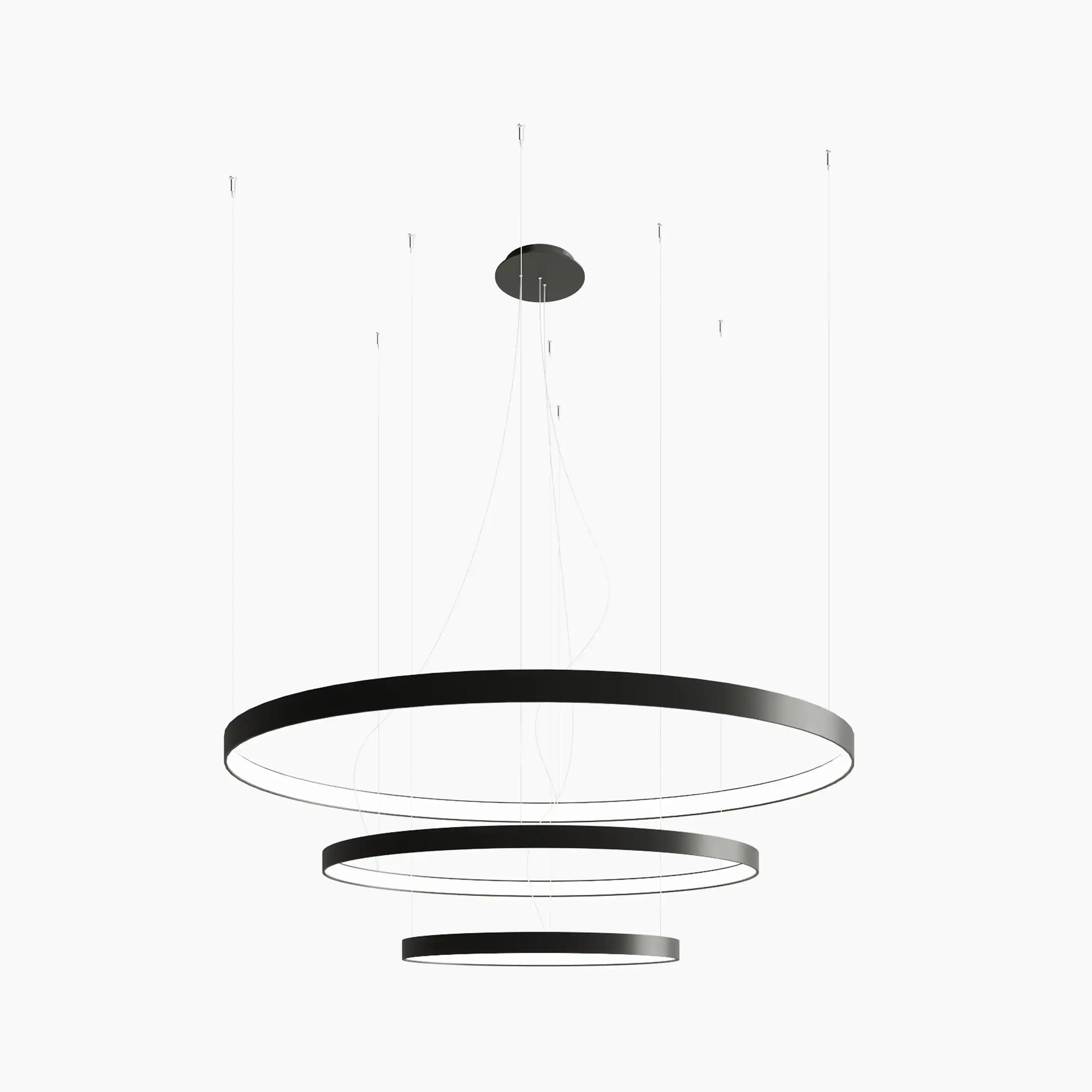 Gen Three-Tiered LED Pendant Light | Black
