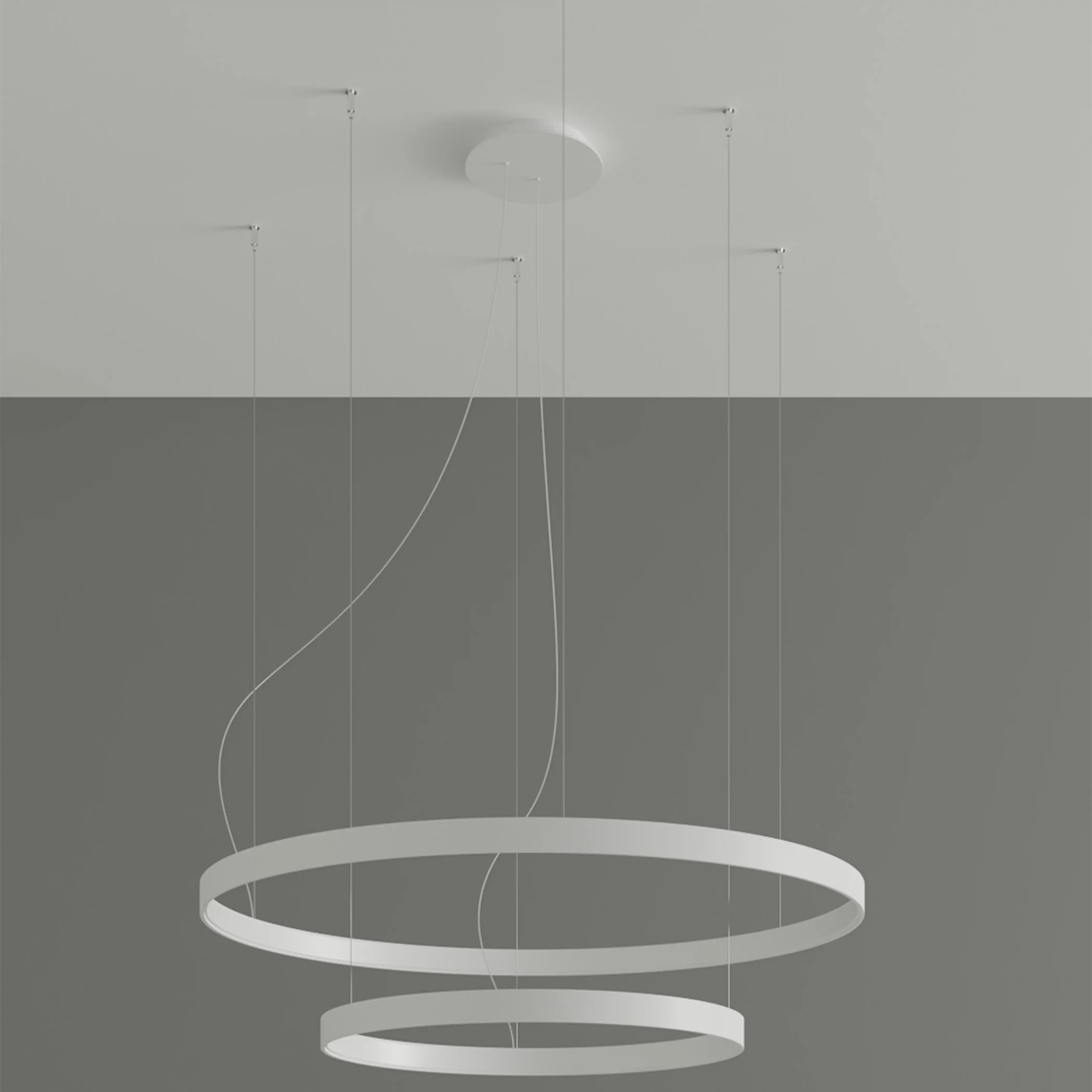 Gen Two-Tiered LED Pendant Light | White