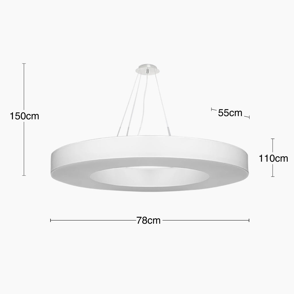 Gen Three-Tiered LED Pendant Light | White