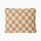 HKliving Checkered Rectangle Woven Cushion | Grapefruit