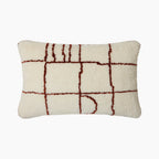 HKliving Rectangle Knitted Wool Cushion | Brown