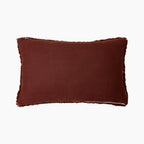 HKliving Rectangle Knitted Wool Cushion | Brown