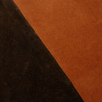 HKliving Striped Rectangle Velvet Cushion | Orange & Brown