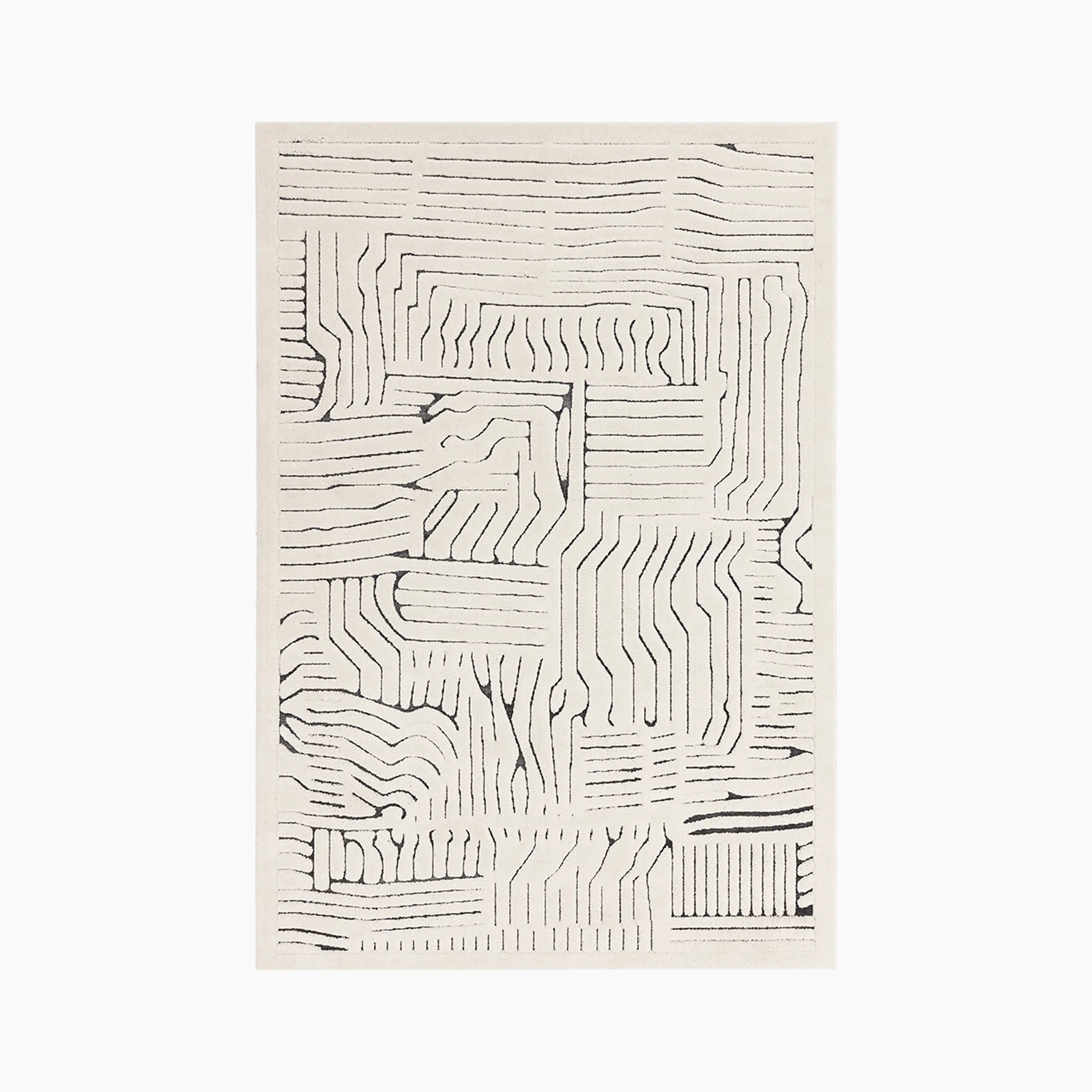 Edison Rug | Grey & Ivory