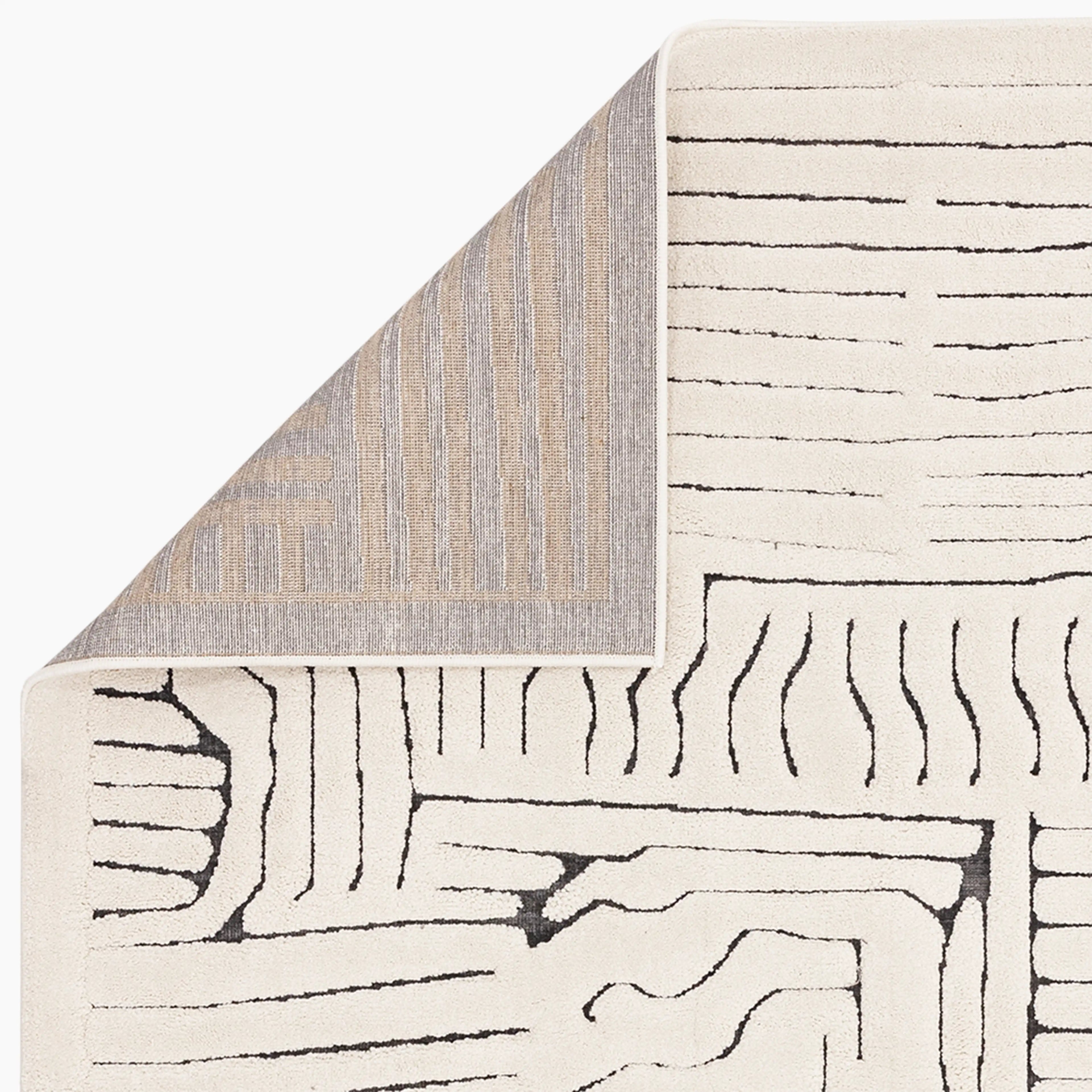 Edison Rug | Grey & Ivory