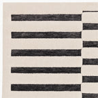 Landon Rug | Charcoal & Ivory