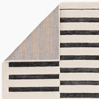 Landon Rug | Charcoal & Ivory