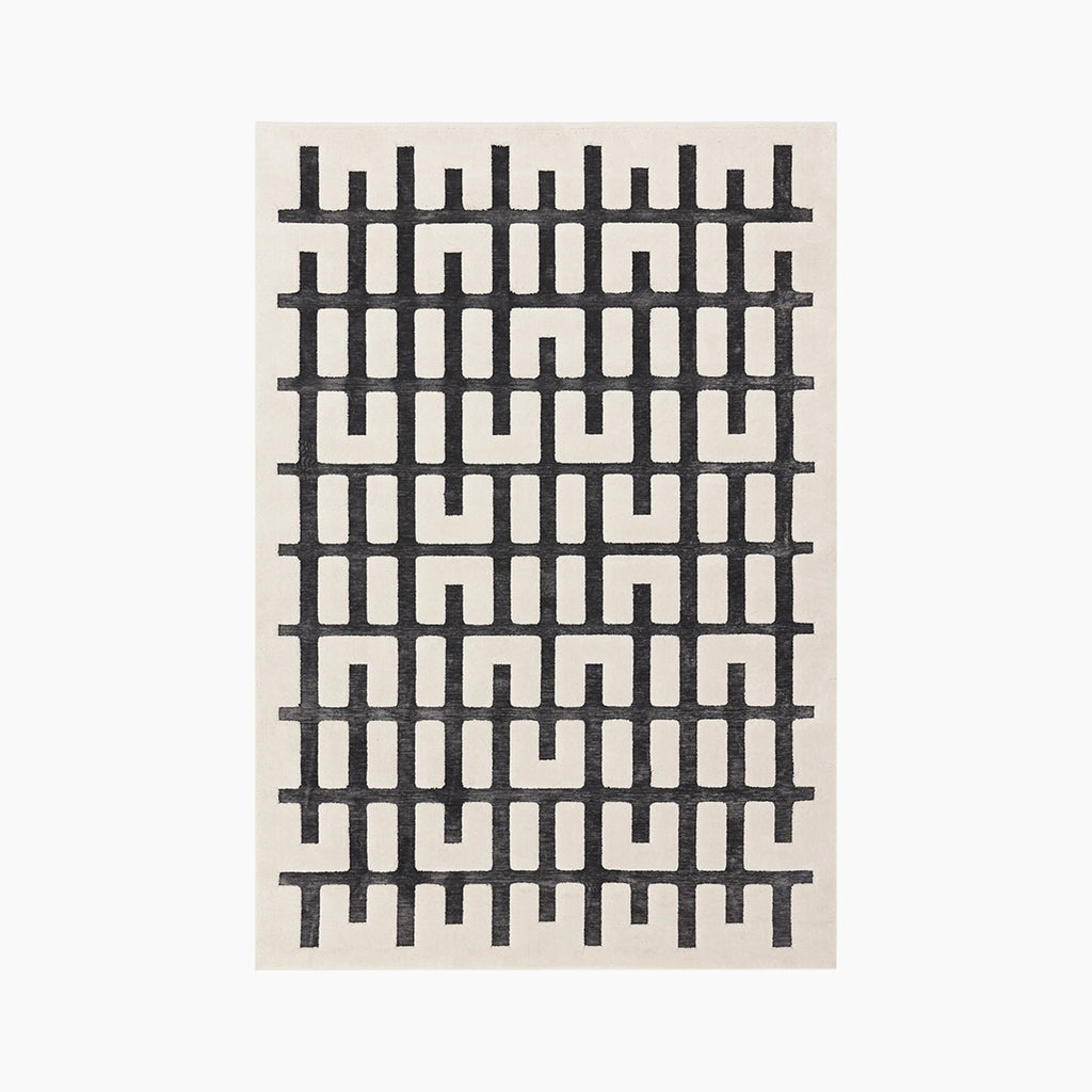 Draper Rug | Grey & Ivory