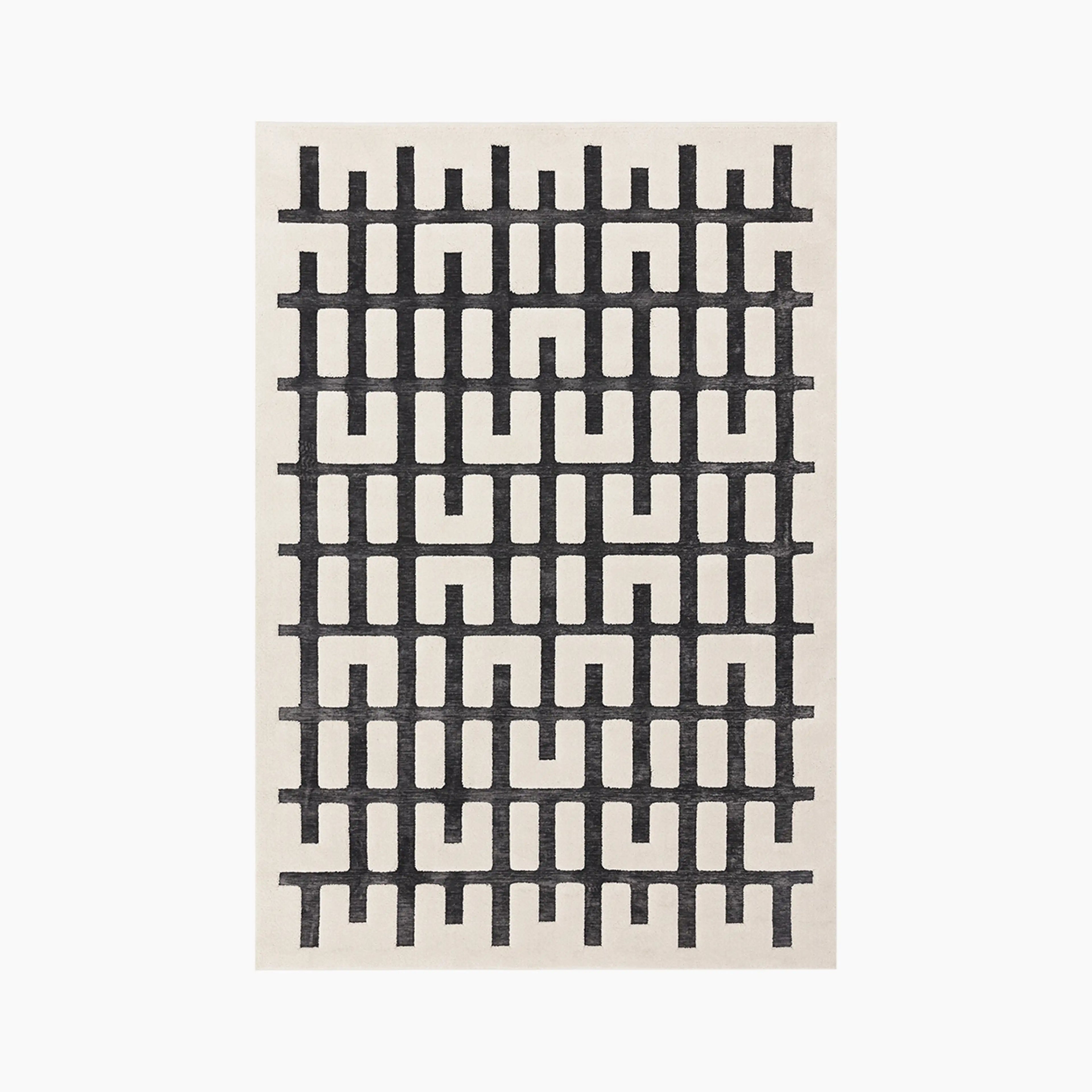 Draper Rug | Grey & Ivory