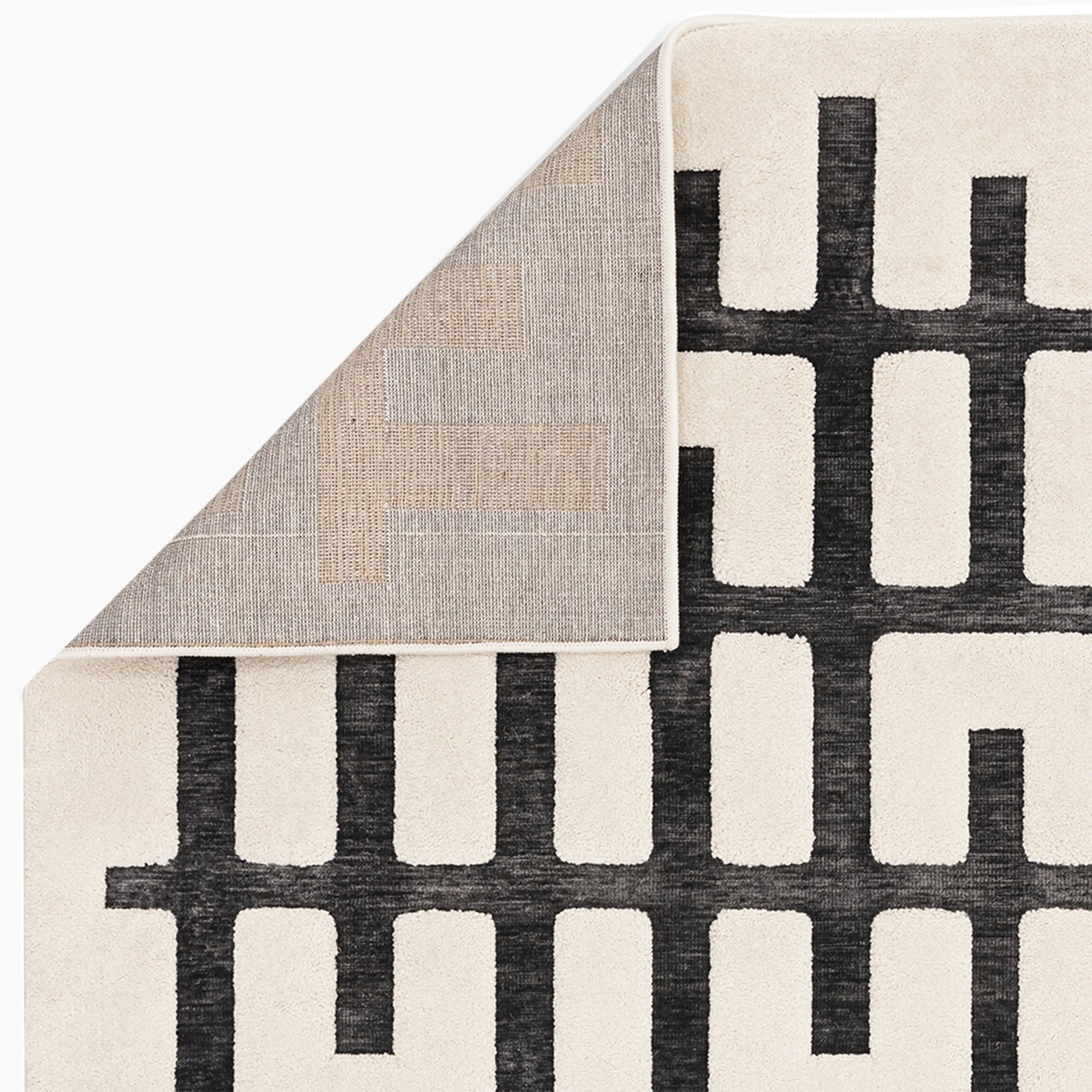 Draper Rug | Grey & Ivory