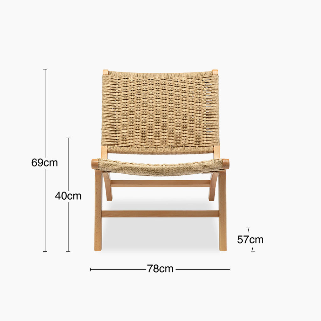 Jensen Accent Chair | Natural Weave & Oak