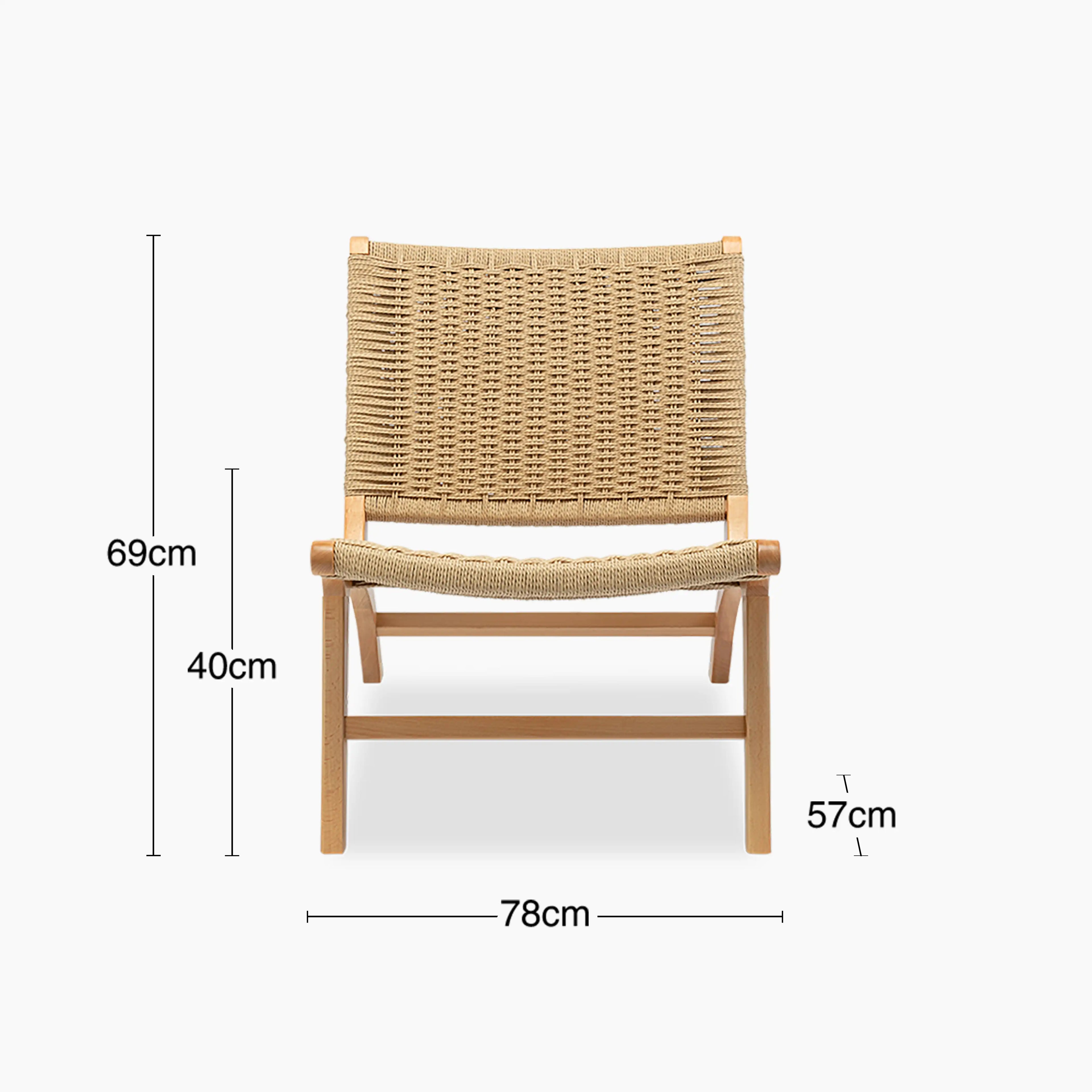 Jensen Accent Chair | Natural Weave & Oak