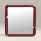 Alana Wall Mirror, 90 cm | High Gloss Burgundy