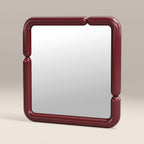 Alana Wall Mirror, 90 cm | High Gloss Burgundy