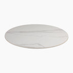 Delina Round Table Top | White Sintered Stone