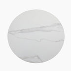 Delina Round Table Top | White Sintered Stone