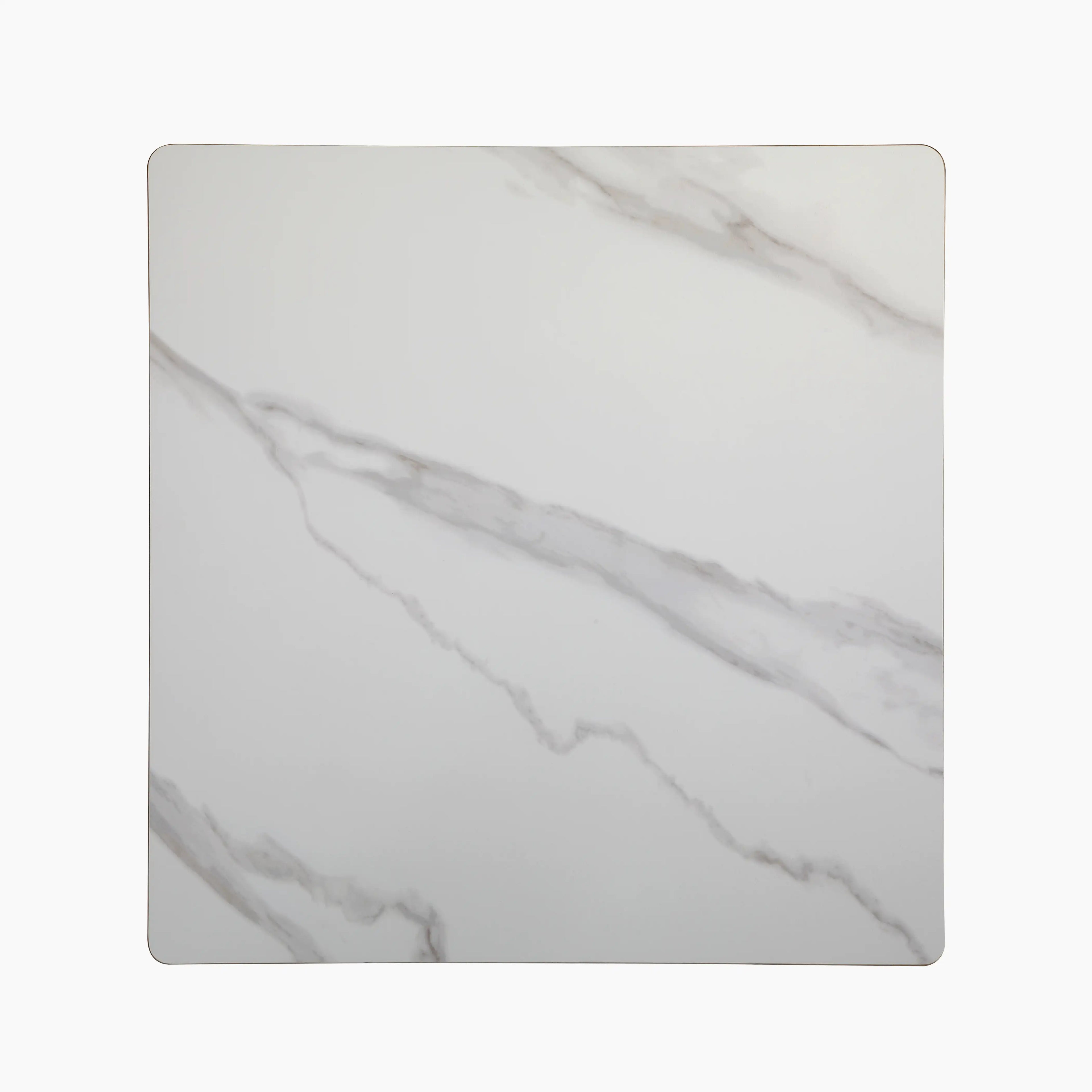 Delina Square Table Top | White Sintered Stone