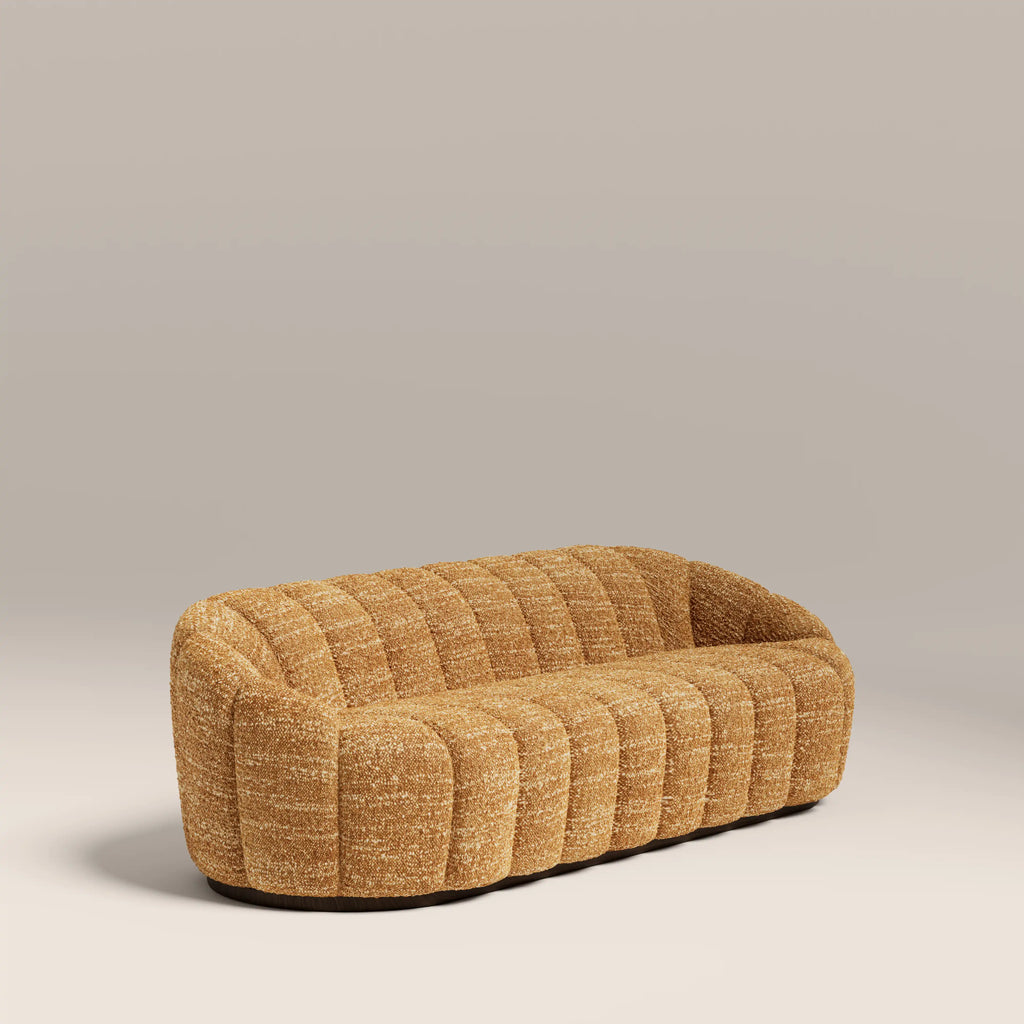 Ivy 3 Seater Sofa | Speckled Honey Sustainable Boucle