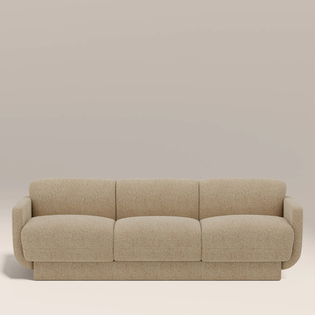 Connick 3 Seater Sofa | Speckled Latte Boucle