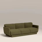 Connick 3 Seater Sofa | Moss Green Sustainable Mohair Velvet