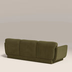 Connick 3 Seater Sofa | Moss Green Sustainable Mohair Velvet