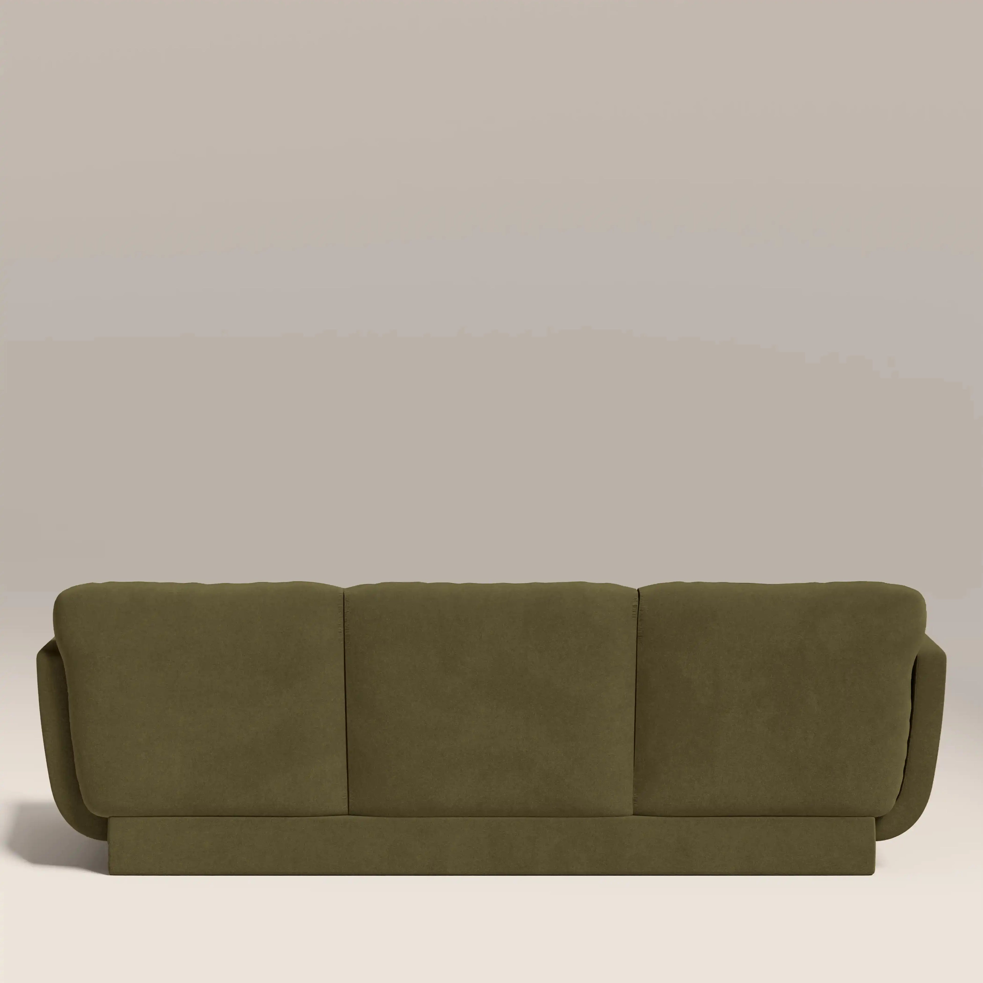 Connick 3 Seater Sofa | Moss Green Sustainable Mohair Velvet