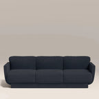Connick 3 Seater Sofa | Dark Blue Sustainable Velvet