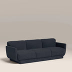 Connick 3 Seater Sofa | Dark Blue Sustainable Velvet