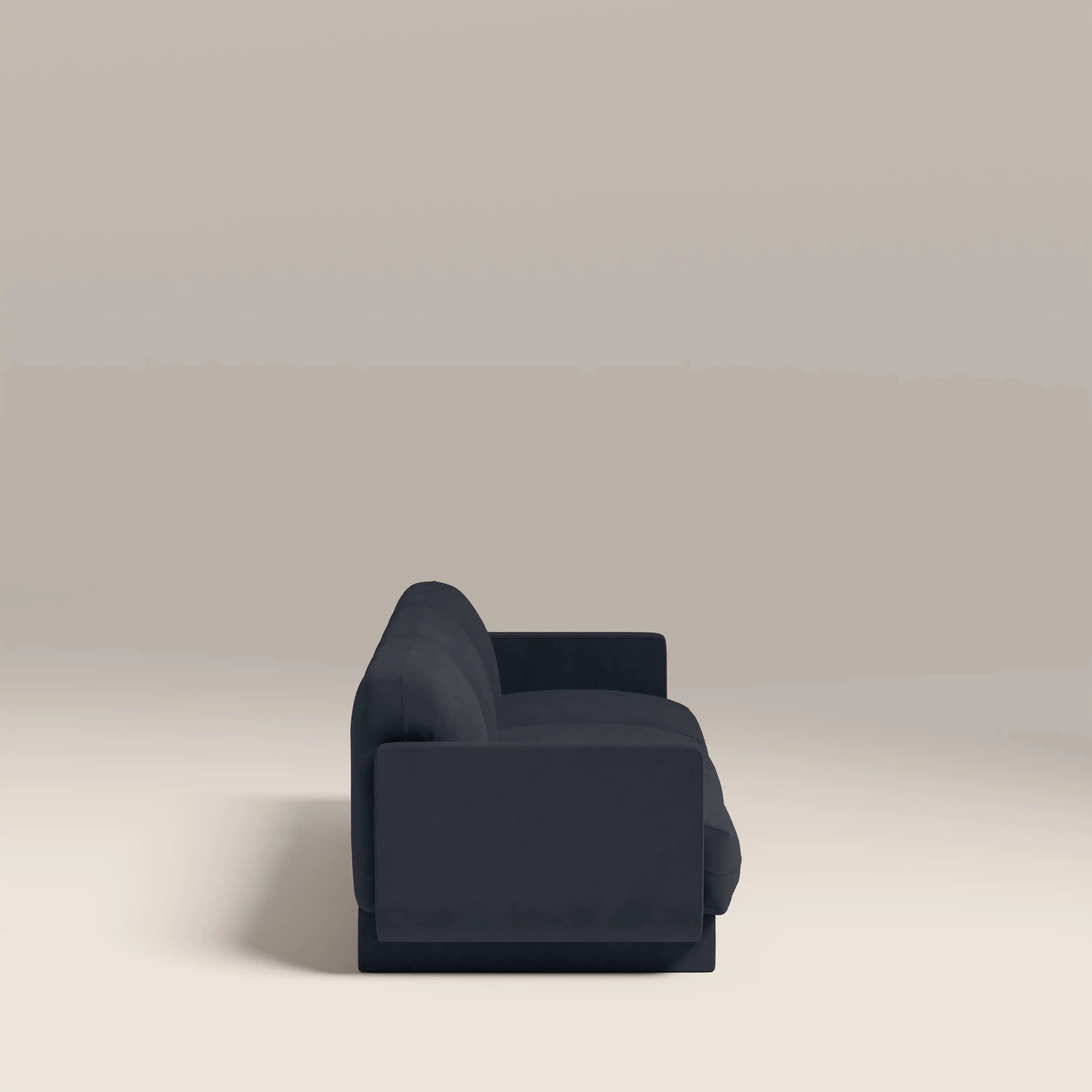 Connick 3 Seater Sofa | Dark Blue Sustainable Velvet