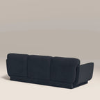 Connick 3 Seater Sofa | Dark Blue Sustainable Velvet