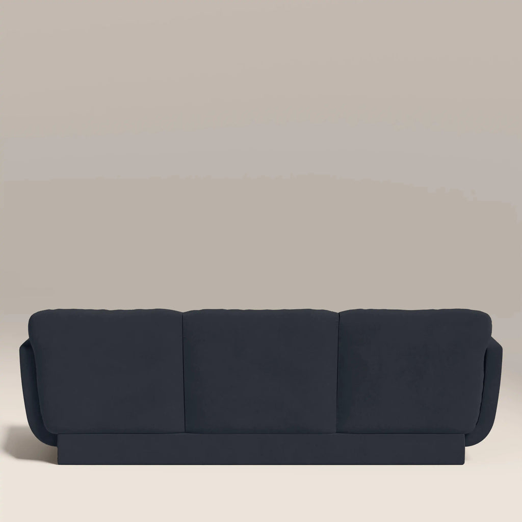 Connick 3 Seater Sofa | Dark Blue Sustainable Velvet