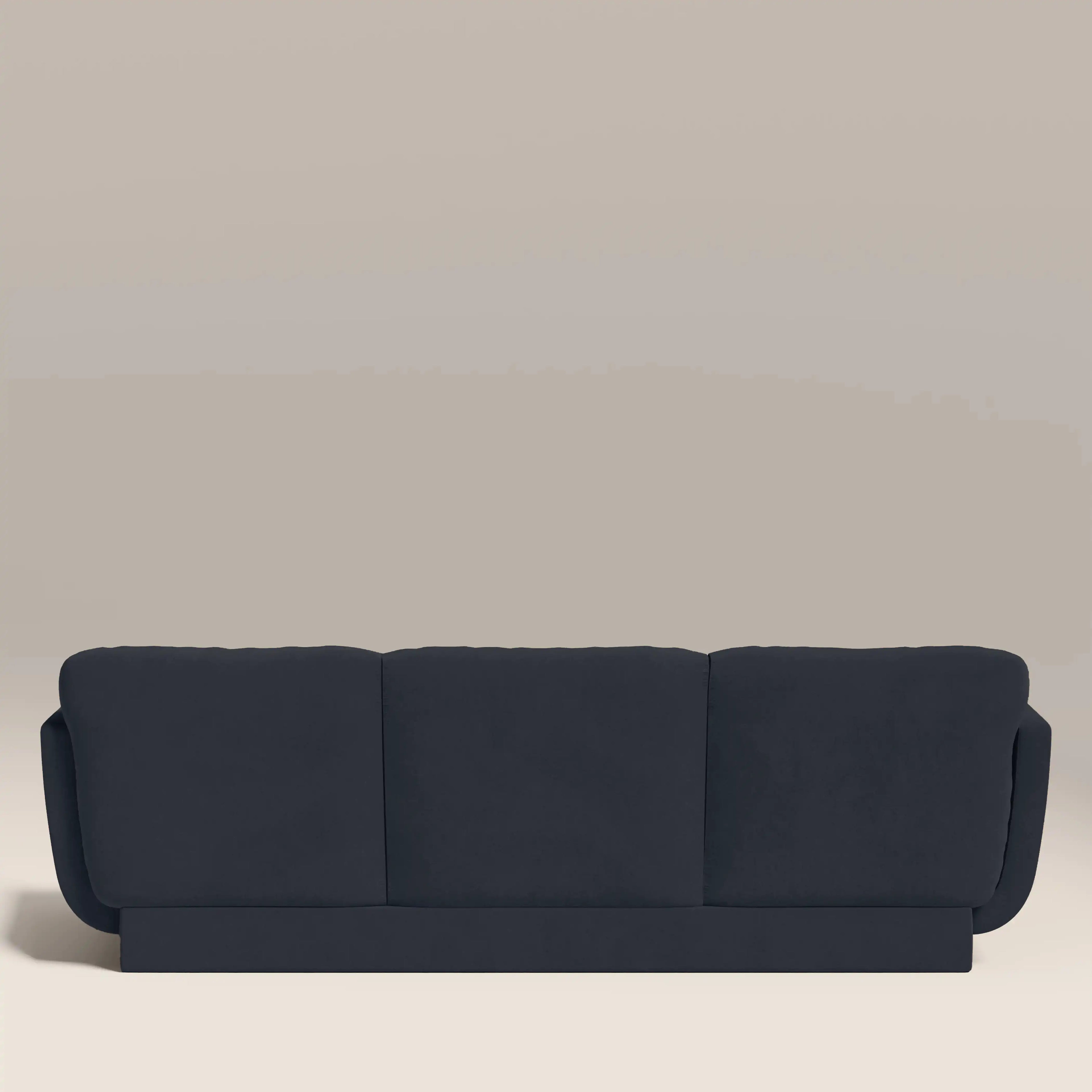 Connick 3 Seater Sofa | Dark Blue Sustainable Velvet