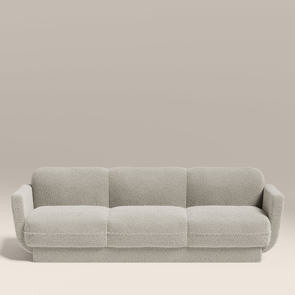 Connick 3 Seater Sofa | Speckled Stone Sustainable Boucle