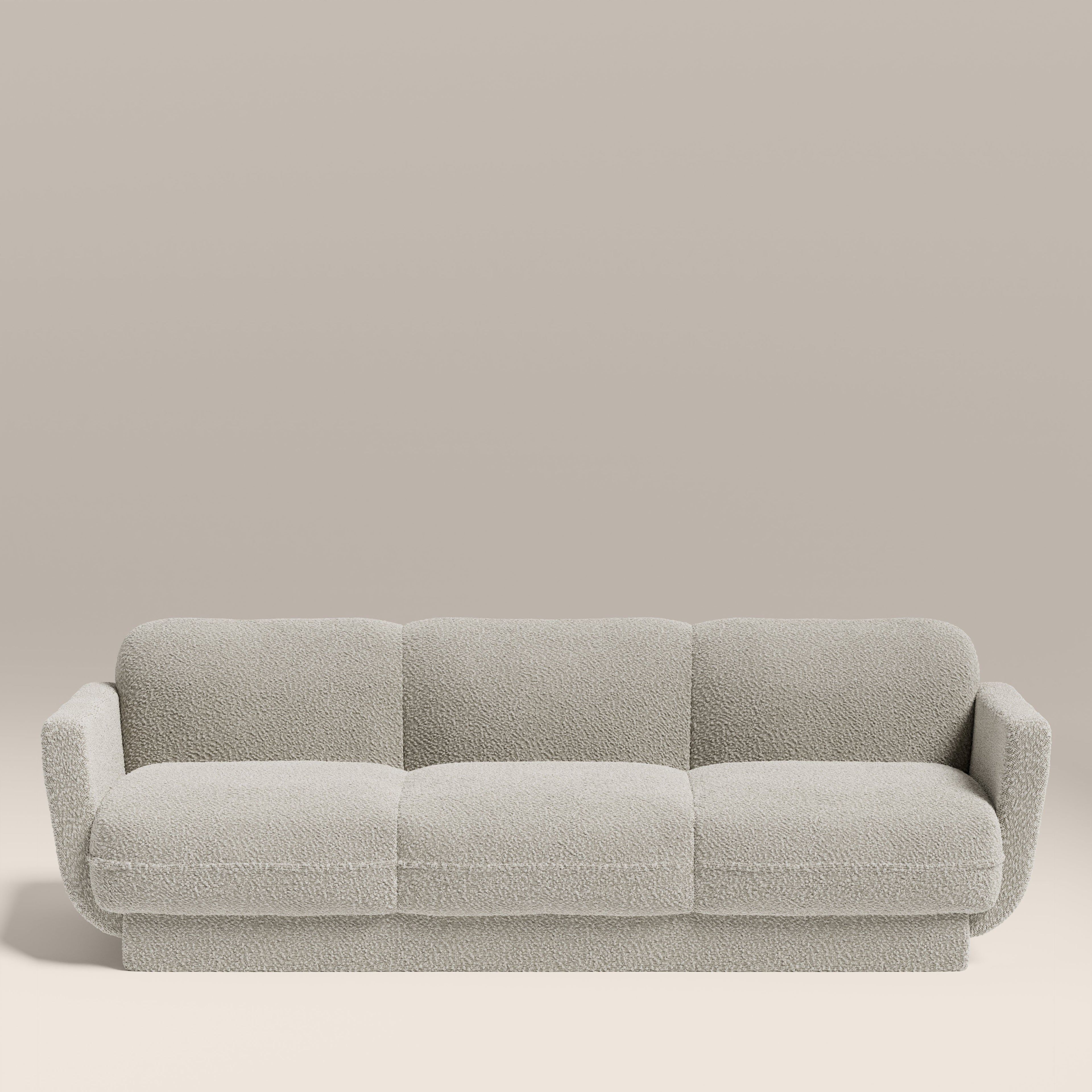 Connick 3 Seater Sofa | Speckled Stone Sustainable Boucle
