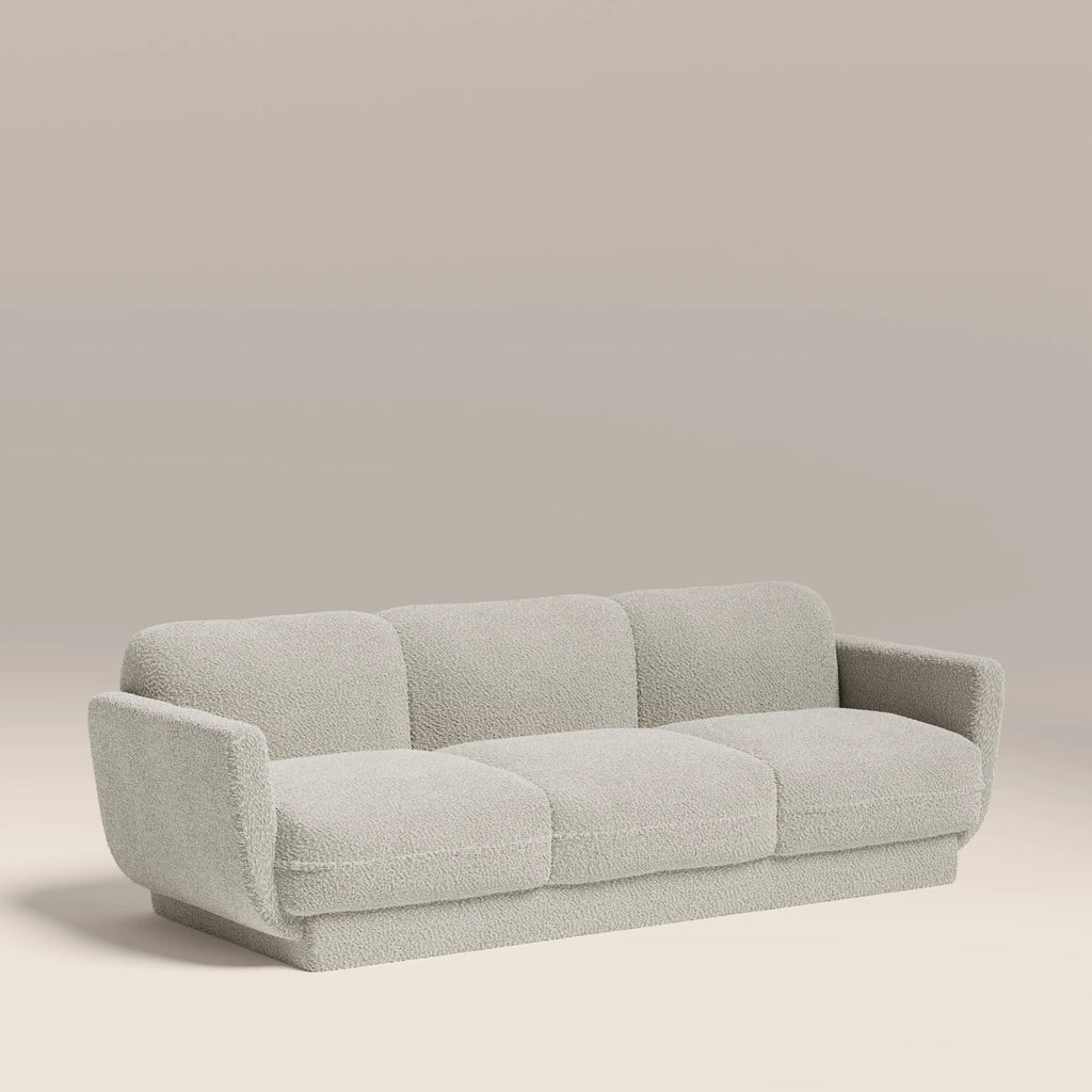 Connick 3 Seater Sofa | Speckled Stone Sustainable Boucle