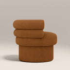 Ethan Accent Chair | Caramel Brown Sustainable Mohair Velvet