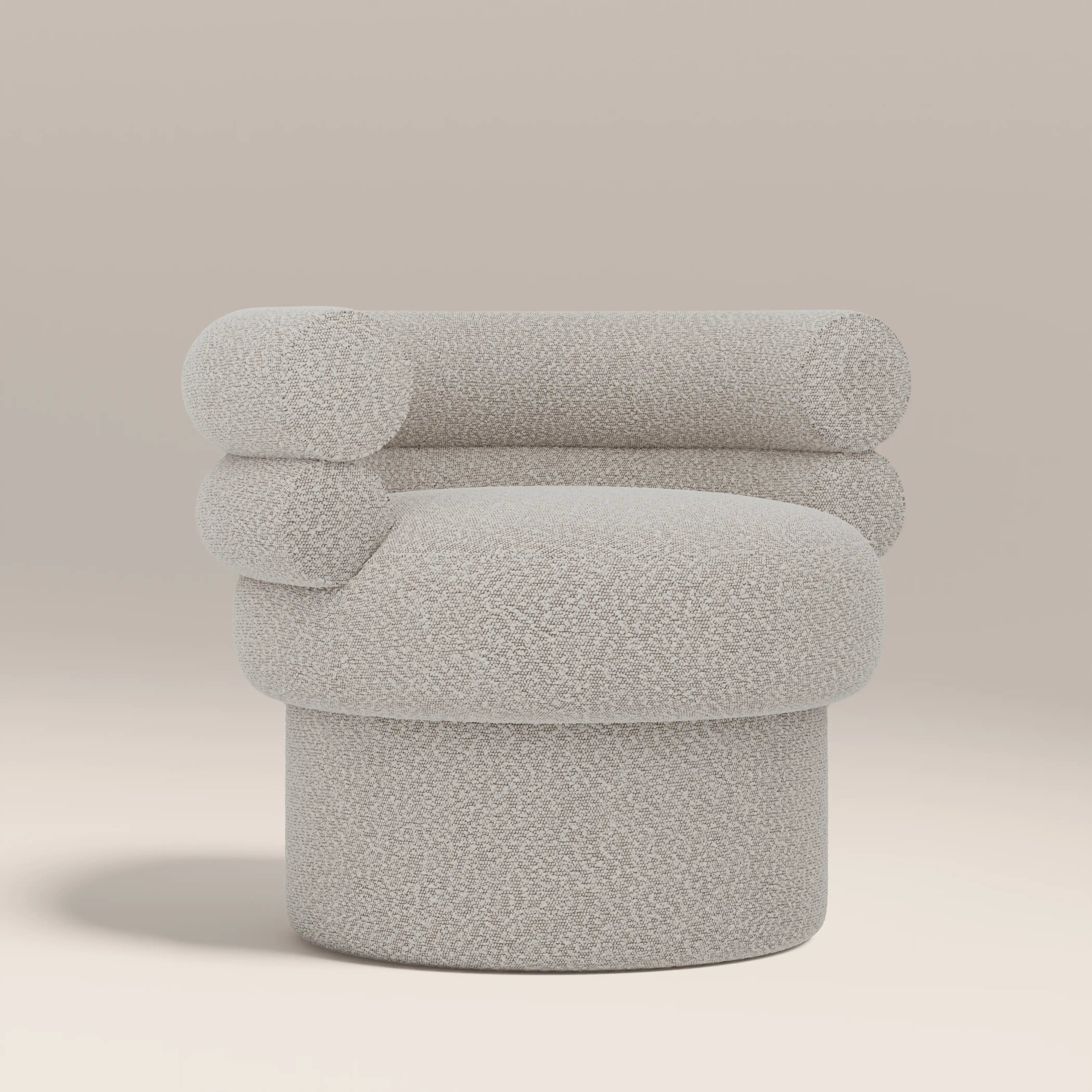 Ethan Accent Chair | Speckled Stone Sustainable Boucle