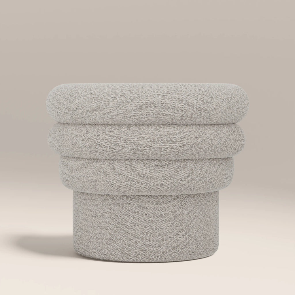 Ethan Accent Chair | Speckled Stone Sustainable Boucle