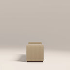 Bennett Bench | Speckled Latte Boucle & Walnut