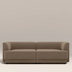 Harley 3 Seater Sofa | Truffle Brown Sustainable Mohair Velvet